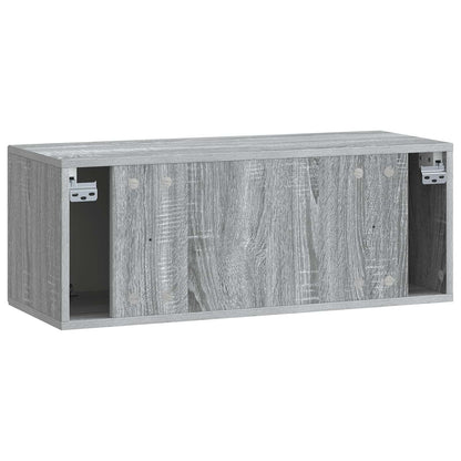 vidaXL Wall-Mounted TV Cabinet 78.5 x 31 x 30 cm Grey Sonoma