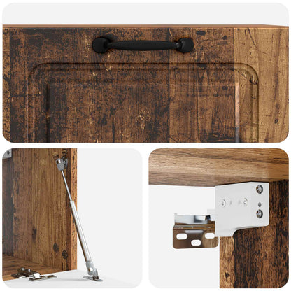 vidaXL Wall-Mounted TV Cabinet Wall-mounted Old Wood 78.5 x 31 x 30 cm