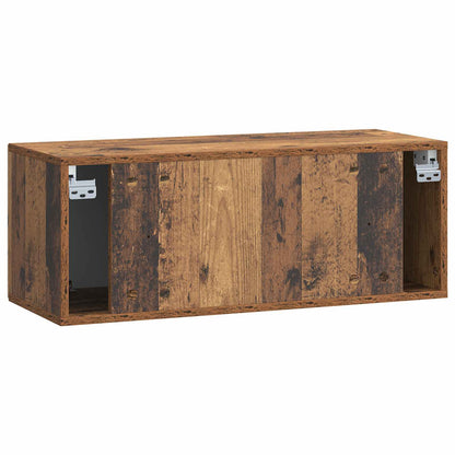 vidaXL Wall-Mounted TV Cabinet Wall-mounted Old Wood 78.5 x 31 x 30 cm