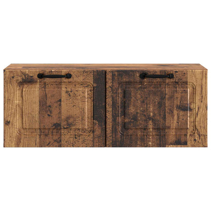 vidaXL Wall-Mounted TV Cabinet Wall-mounted Old Wood 78.5 x 31 x 30 cm