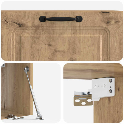 vidaXL Wall-Mounted TV Cabinet 78.5 x 31 x 30 cm Artisan Oak