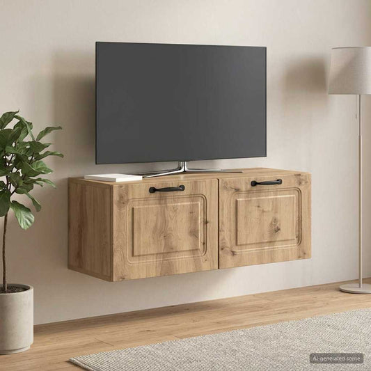 vidaXL Wall-Mounted TV Cabinet 78.5 x 31 x 30 cm Artisan Oak