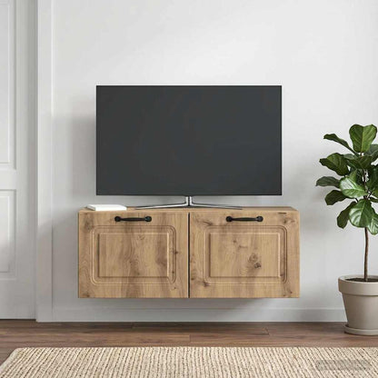 vidaXL Wall-Mounted TV Cabinet 78.5 x 31 x 30 cm Artisan Oak