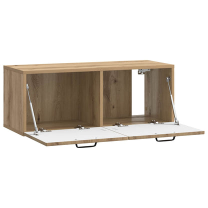vidaXL Wall-Mounted TV Cabinet 78.5 x 31 x 30 cm Artisan Oak