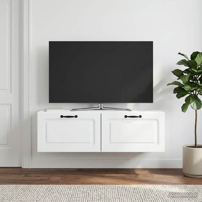 vidaXL Wall-Mounted TV Cabinet White 98 x 31 x 30 cm Engineered Wood