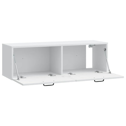 vidaXL Wall-Mounted TV Cabinet White 98 x 31 x 30 cm Engineered Wood