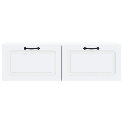 vidaXL Wall-Mounted TV Cabinet White 98 x 31 x 30 cm Engineered Wood