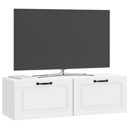 vidaXL Wall-Mounted TV Cabinet White 98 x 31 x 30 cm Engineered Wood