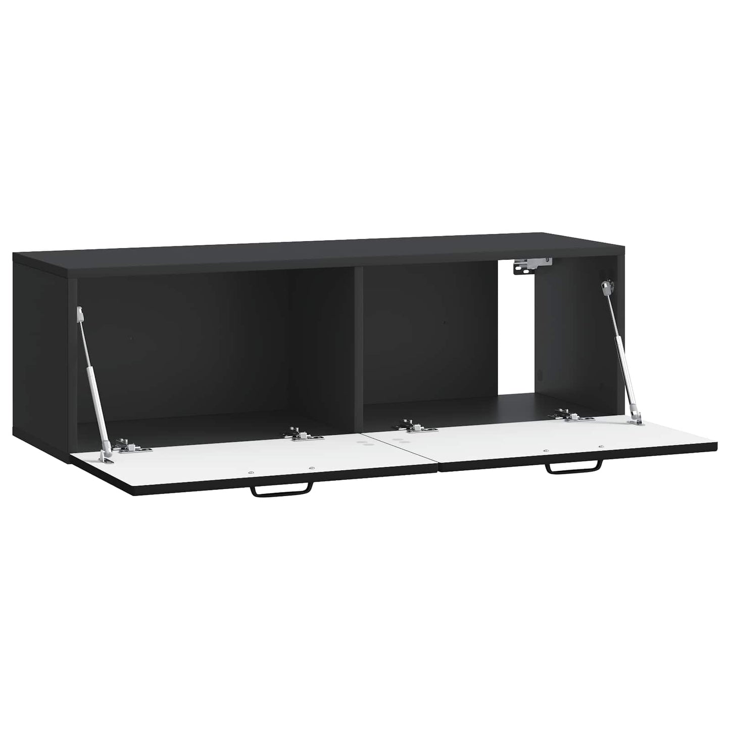 vidaXL Wall-Mounted TV Cabinet Black 98 x 31 x 30 cm Engineered Wood