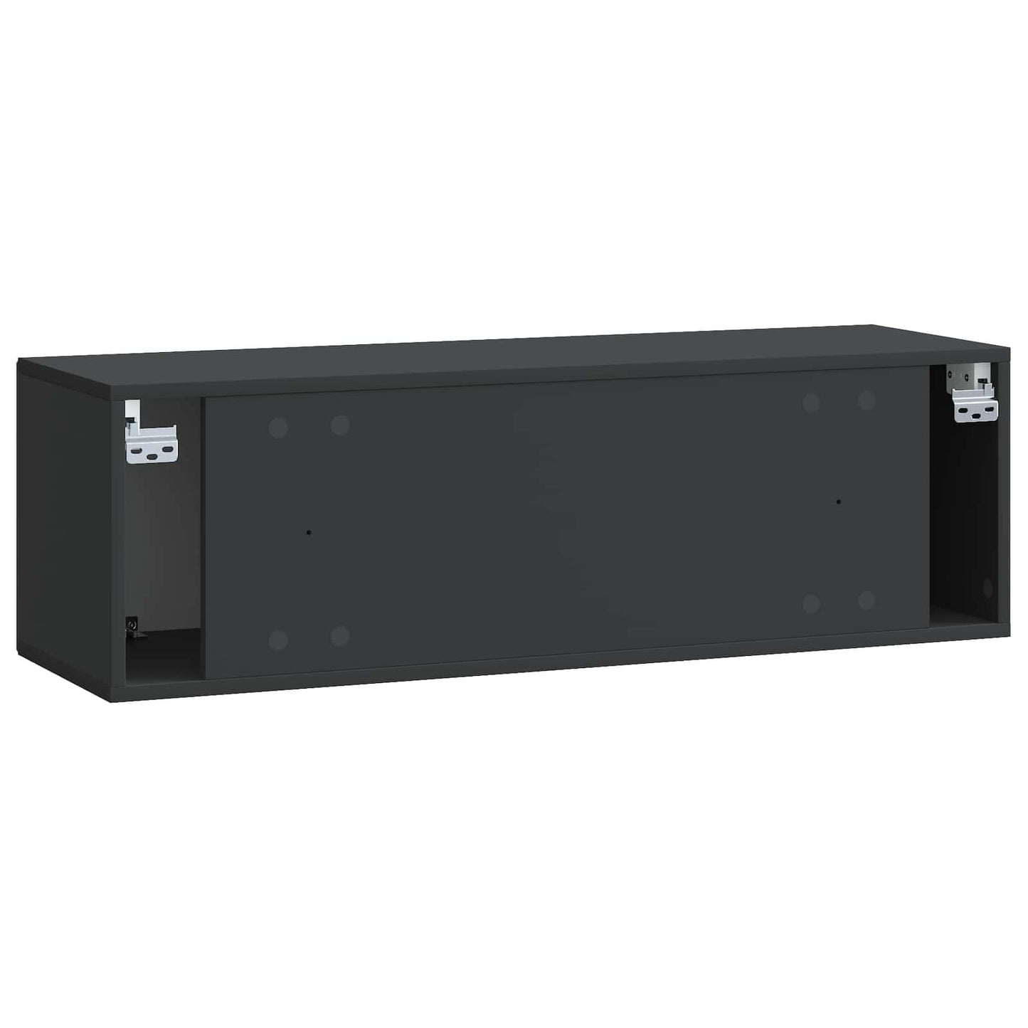 vidaXL Wall-Mounted TV Cabinet Black 98 x 31 x 30 cm Engineered Wood