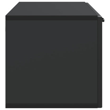 vidaXL Wall-Mounted TV Cabinet Black 98 x 31 x 30 cm Engineered Wood