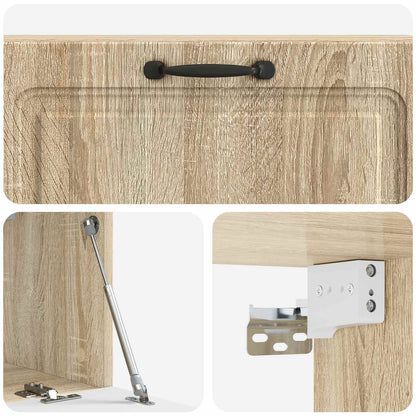 vidaXL Wall-Mounted TV Cabinet Wall-mounted Sonoma Oak 98 x 31 x 30 cm
