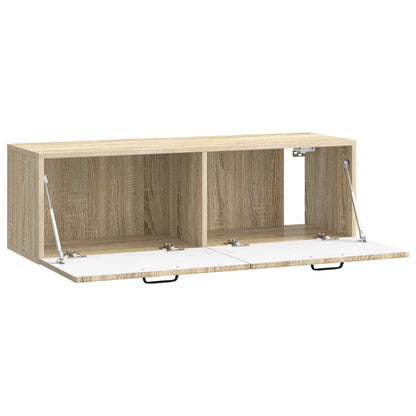 vidaXL Wall-Mounted TV Cabinet Wall-mounted Sonoma Oak 98 x 31 x 30 cm