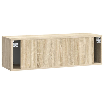 vidaXL Wall-Mounted TV Cabinet Wall-mounted Sonoma Oak 98 x 31 x 30 cm