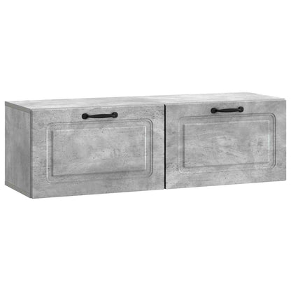 vidaXL Wall-Mounted TV Cabinet Concrete Grey 98 x 31 x 30 cm
