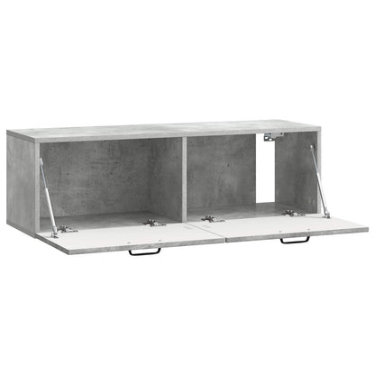 vidaXL Wall-Mounted TV Cabinet Concrete Grey 98 x 31 x 30 cm