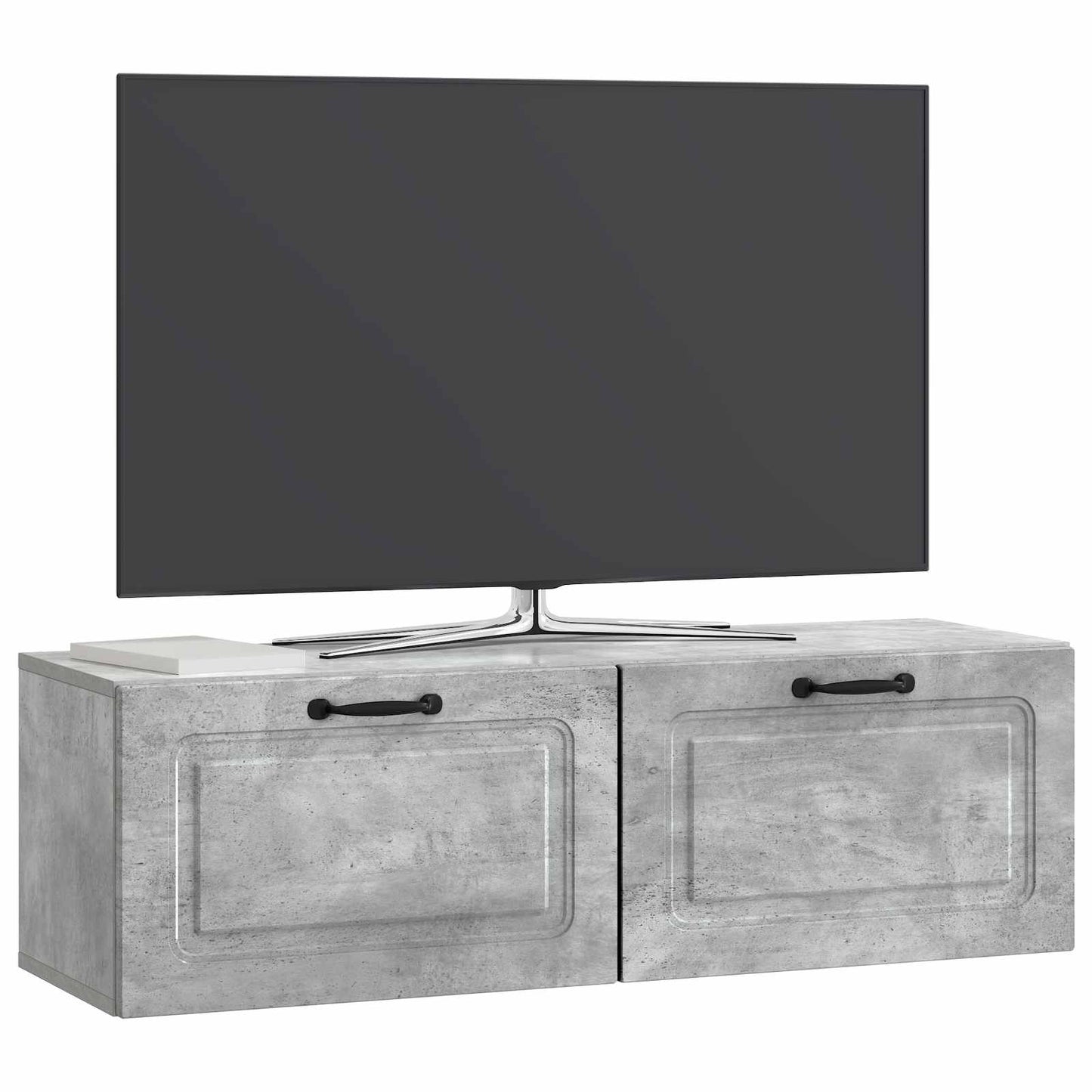 vidaXL Wall-Mounted TV Cabinet Concrete Grey 98 x 31 x 30 cm