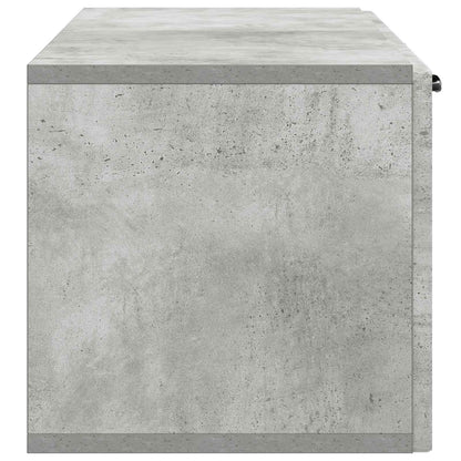 vidaXL Wall-Mounted TV Cabinet Concrete Grey 98 x 31 x 30 cm