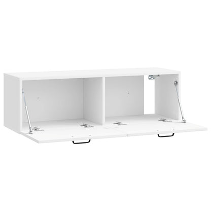 vidaXL Wall-Mounted TV Cabinet High Gloss White 98 x 31 x 30 cm