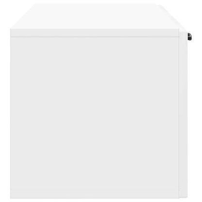 vidaXL Wall-Mounted TV Cabinet High Gloss White 98 x 31 x 30 cm