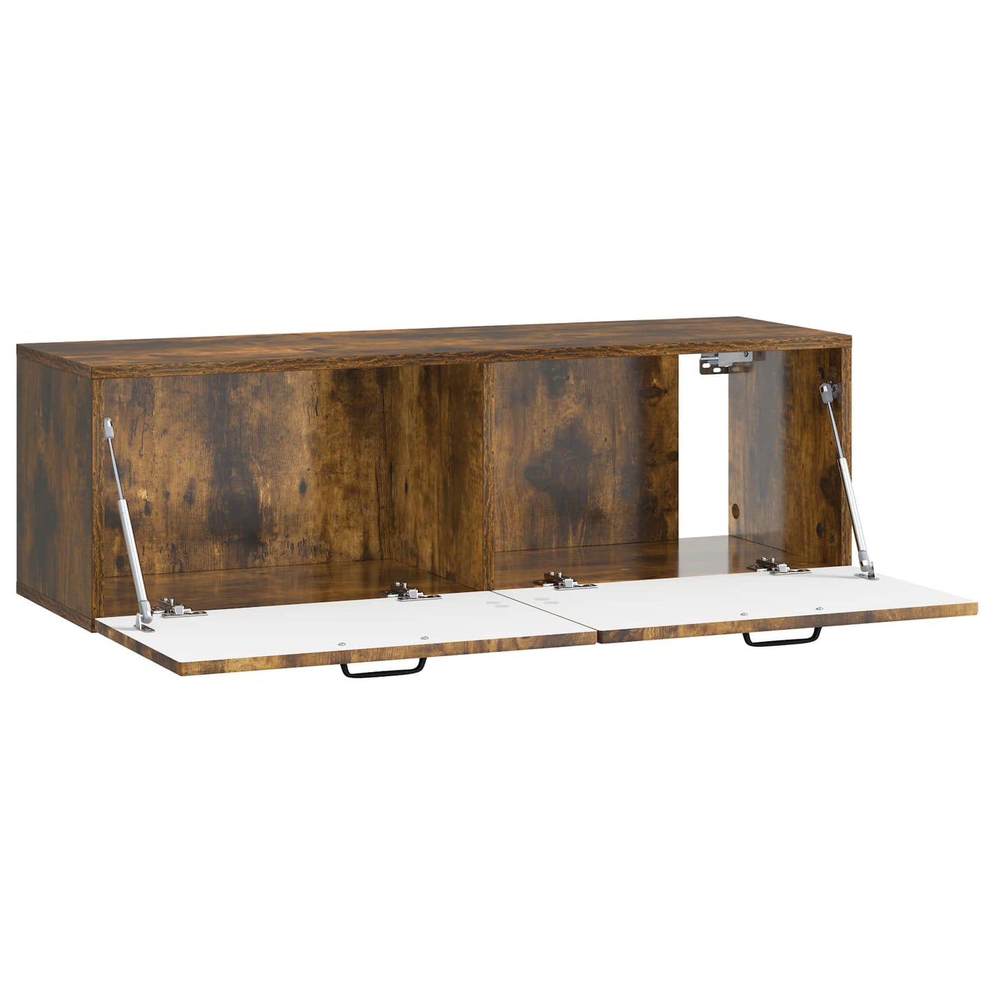 vidaXL Wall-Mounted TV Cabinet Wall-mounted Smoked Oak 98 x 31 x 30 cm
