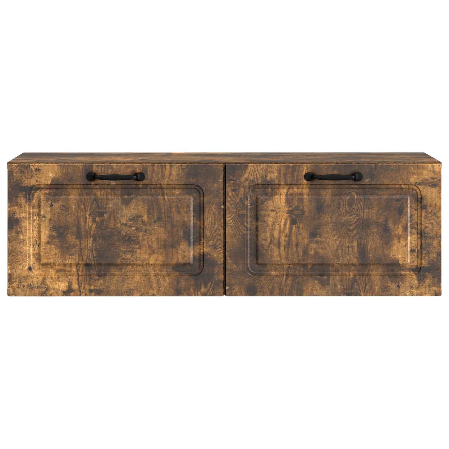 vidaXL Wall-Mounted TV Cabinet Wall-mounted Smoked Oak 98 x 31 x 30 cm