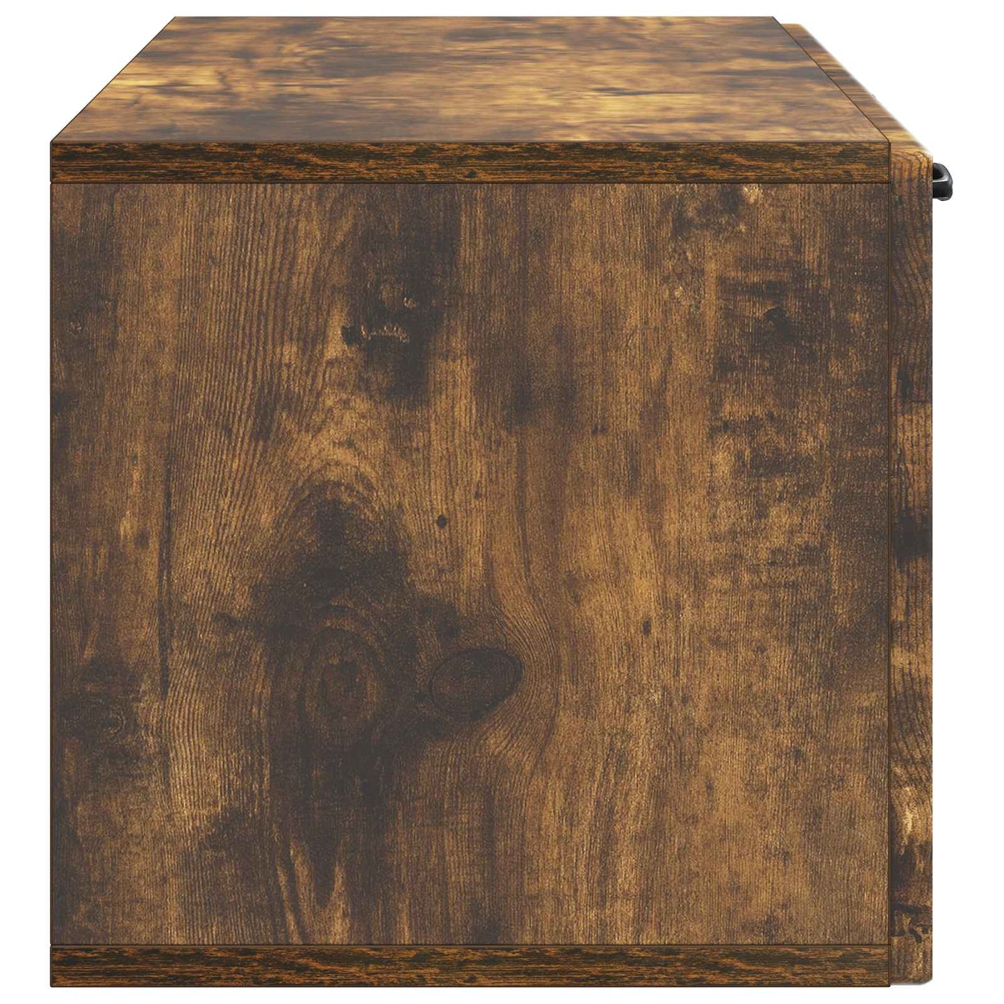 vidaXL Wall-Mounted TV Cabinet Wall-mounted Smoked Oak 98 x 31 x 30 cm