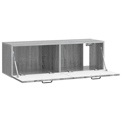 vidaXL Wall-Mounted TV Cabinet Grey Sonoma 98 x 31 x 30 cm