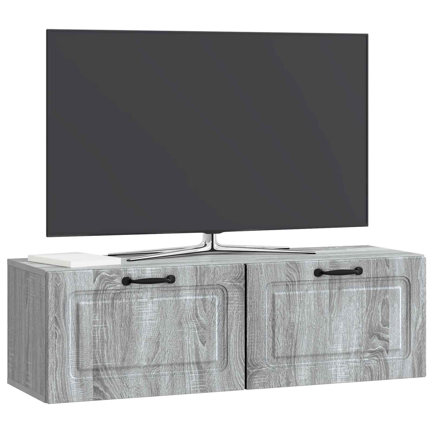 vidaXL Wall-Mounted TV Cabinet Grey Sonoma 98 x 31 x 30 cm