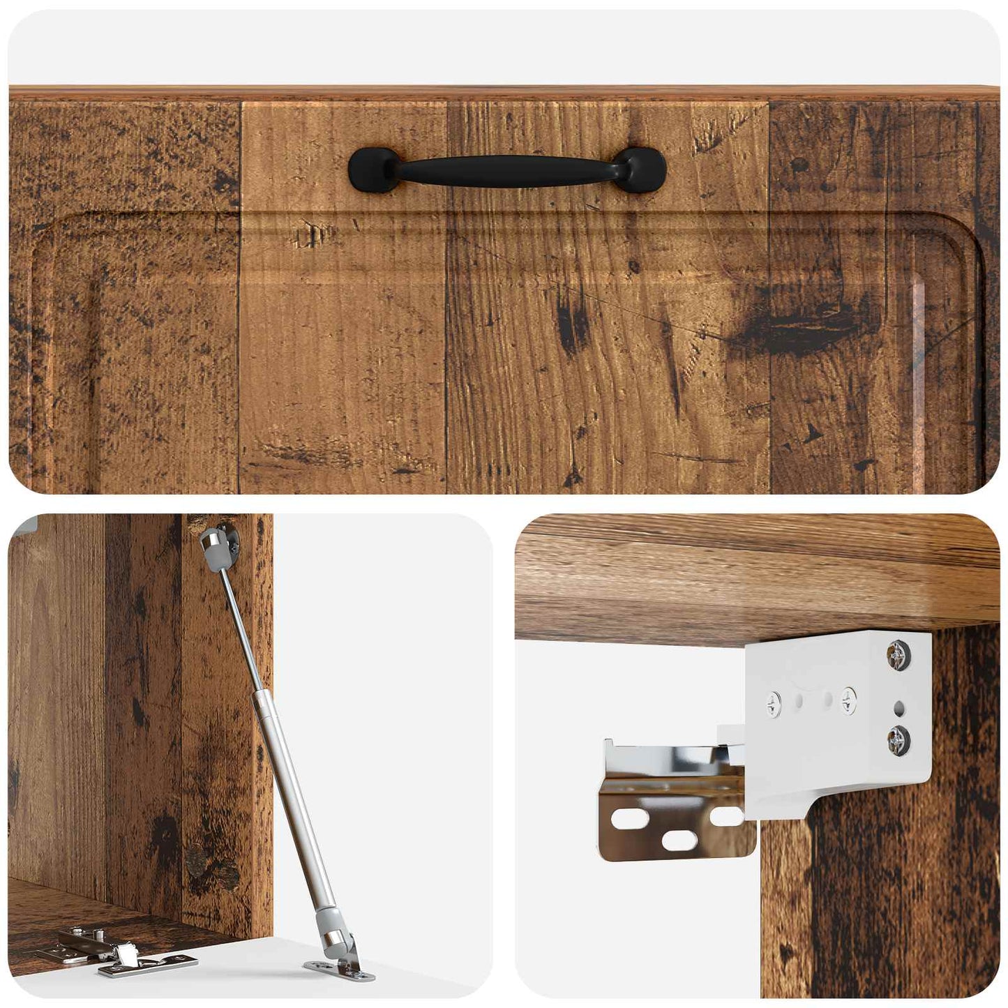 vidaXL Wall-Mounted TV Cabinet Wall-mounted Old Wood 98 x 31 x 30 cm