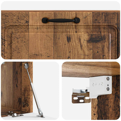 vidaXL Wall-Mounted TV Cabinet Wall-mounted Old Wood 98 x 31 x 30 cm