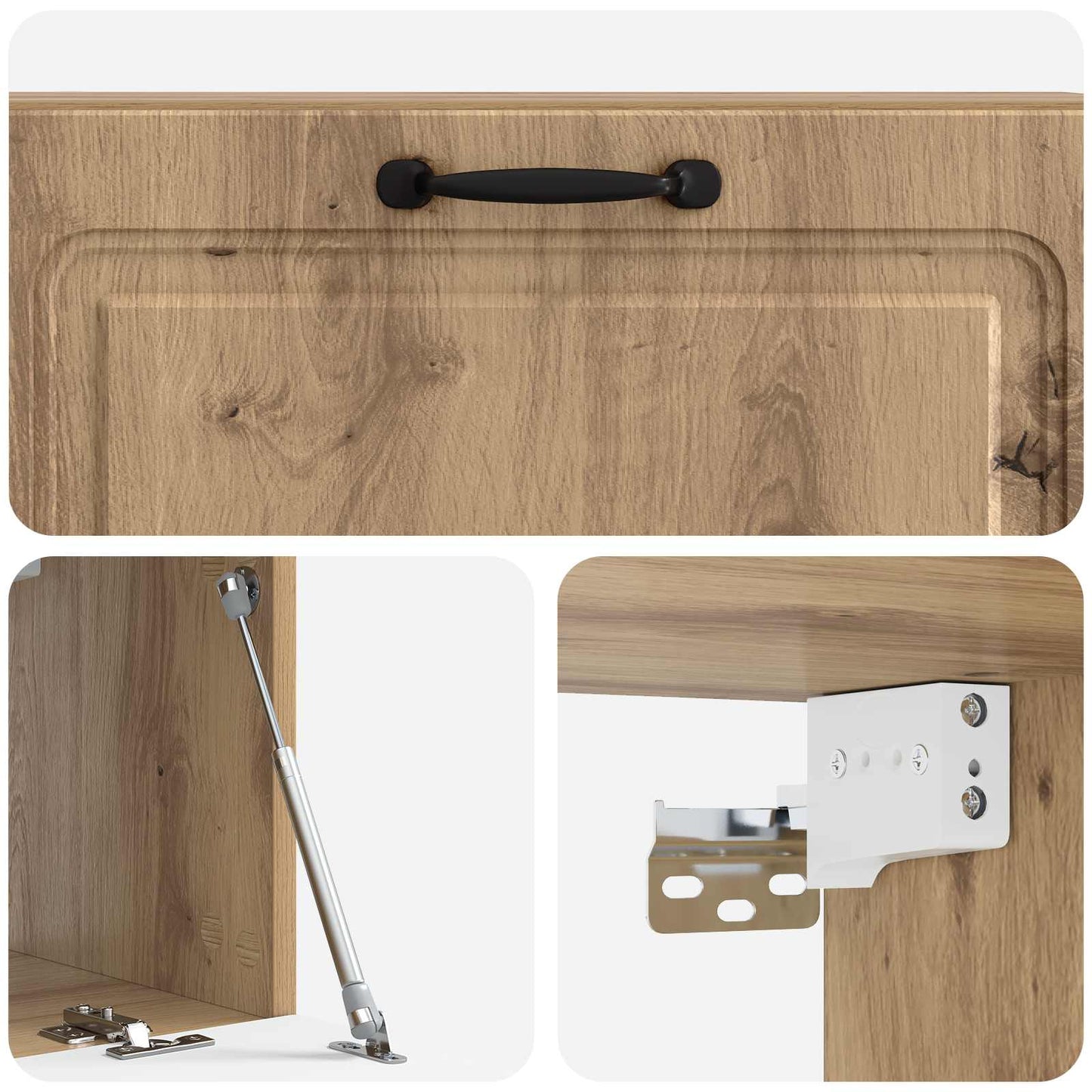 vidaXL Wall-Mounted TV Cabinet Artisan Oak 98 x 31 x 30 cm