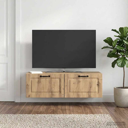 vidaXL Wall-Mounted TV Cabinet 98 x 31 x 30 cm Artisan Oak