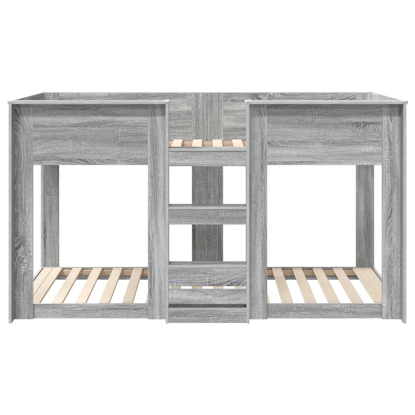 vidaXL Bunk Bed for Kids Grey Sonoma 75 x 190 cm Engineered Wood