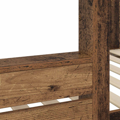 vidaXL Bunk Bed for Kids Old Wood 75 x 190 cm Engineered Wood