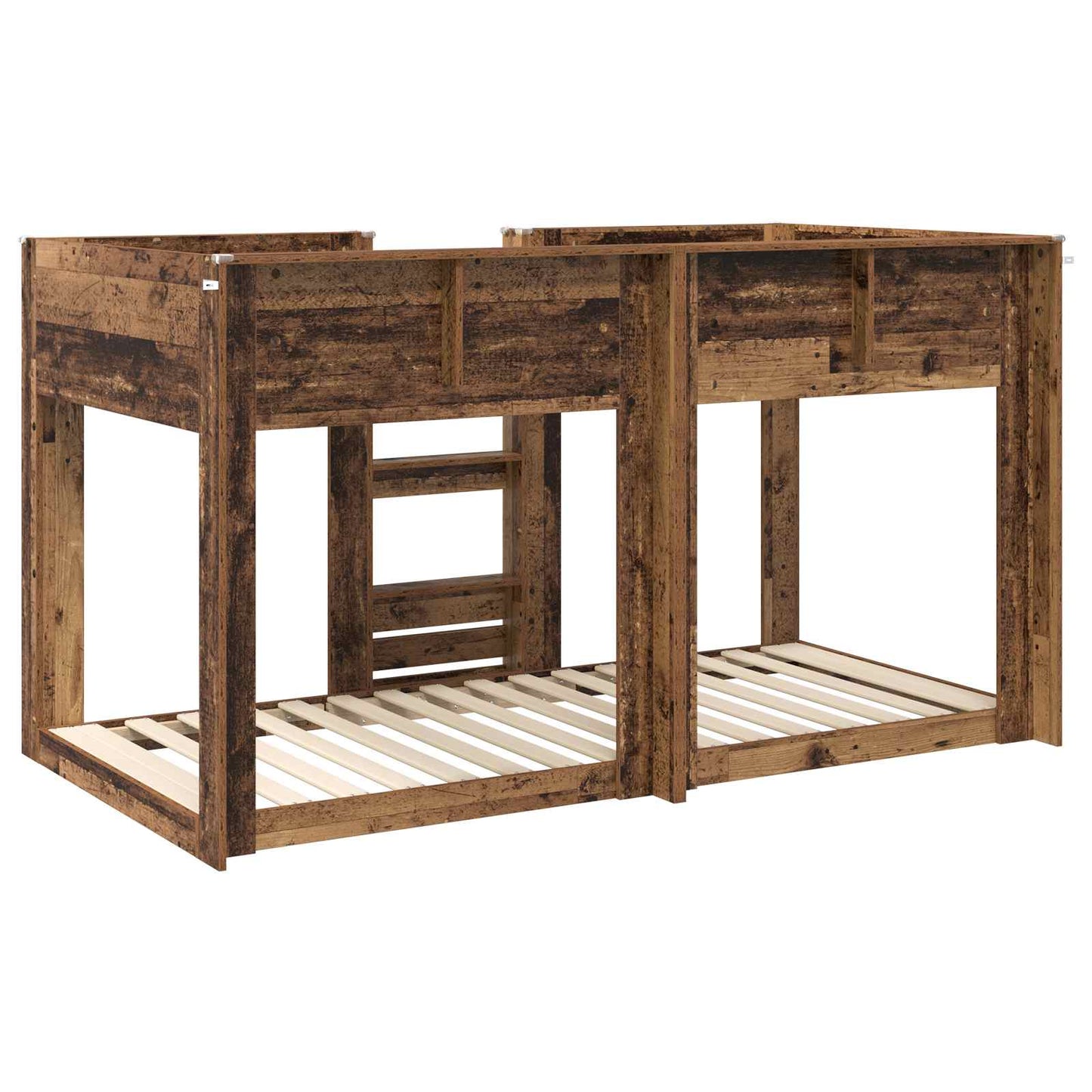 vidaXL Bunk Bed for Kids Old Wood 75 x 190 cm Engineered Wood