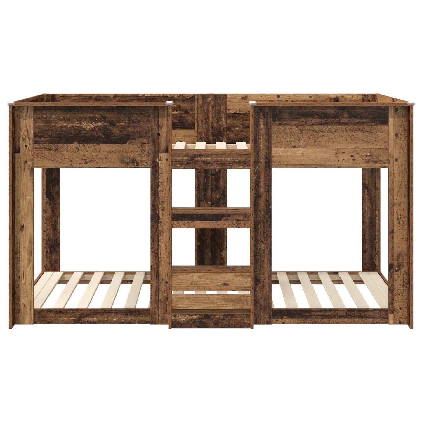 vidaXL Bunk Bed for Kids Old Wood 75 x 190 cm Engineered Wood