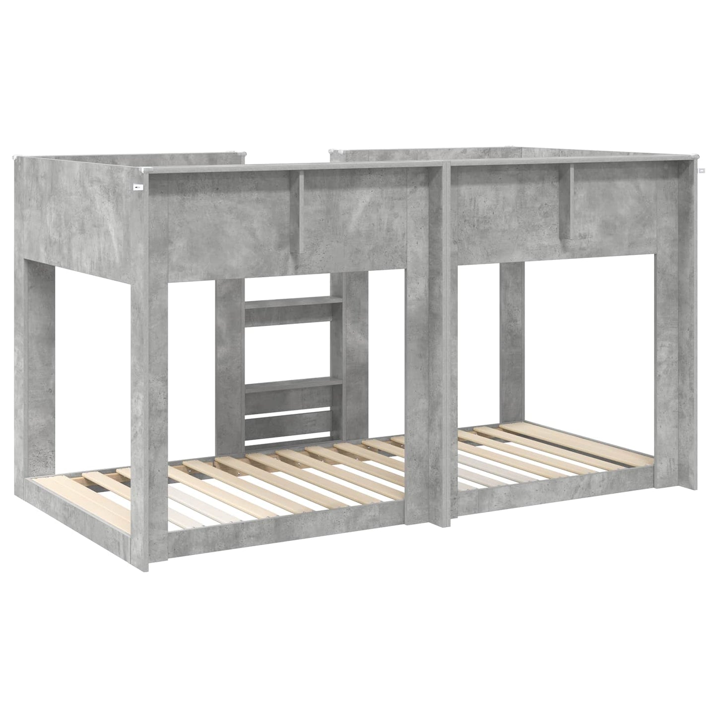 vidaXL Bunk Bed for Kids Concrete Grey 90 x 190 cm Engineered Wood