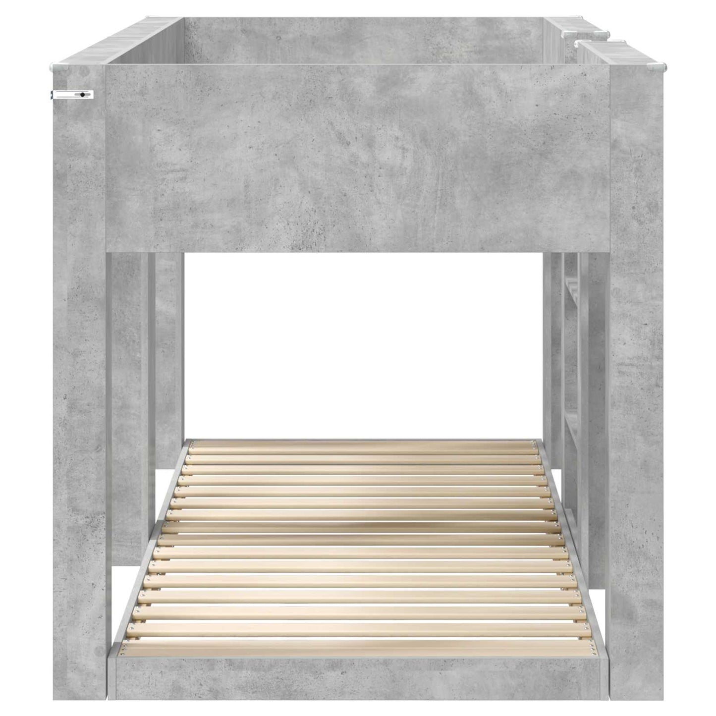 vidaXL Bunk Bed for Kids Concrete Grey 90 x 190 cm Engineered Wood