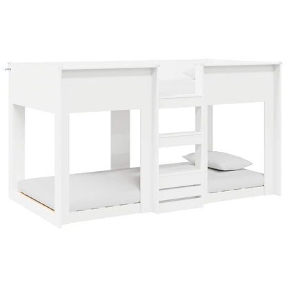 vidaXL Bunk Bed for Kids White 80 x 200 cm Engineered Wood