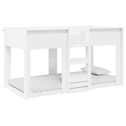 vidaXL Bunk Bed for Kids White 80 x 200 cm Engineered Wood