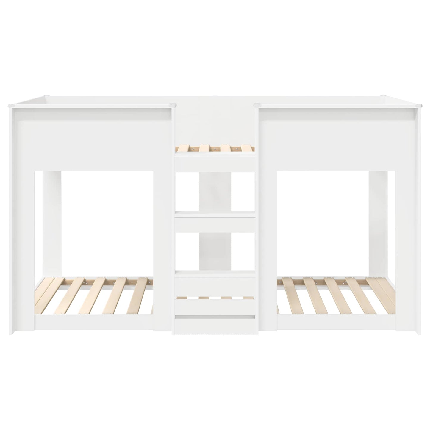 vidaXL Bunk Bed for Kids White 80 x 200 cm Engineered Wood