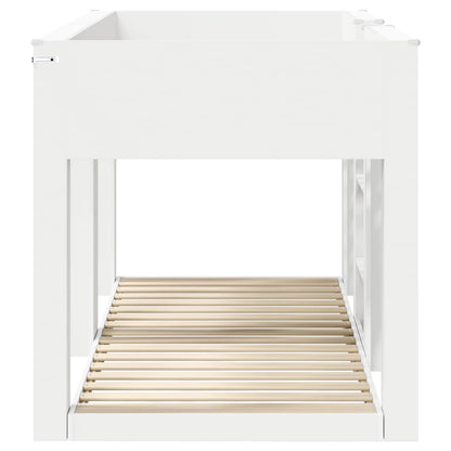 vidaXL Bunk Bed for Kids White 80 x 200 cm Engineered Wood