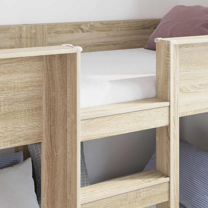 vidaXL Bunk Bed for Kids Sonoma Oak 80 x 200 cm Engineered Wood