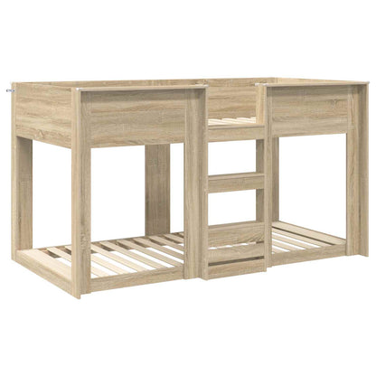 vidaXL Bunk Bed for Kids Sonoma Oak 80 x 200 cm Engineered Wood