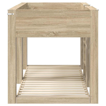 vidaXL Bunk Bed for Kids Sonoma Oak 80 x 200 cm Engineered Wood