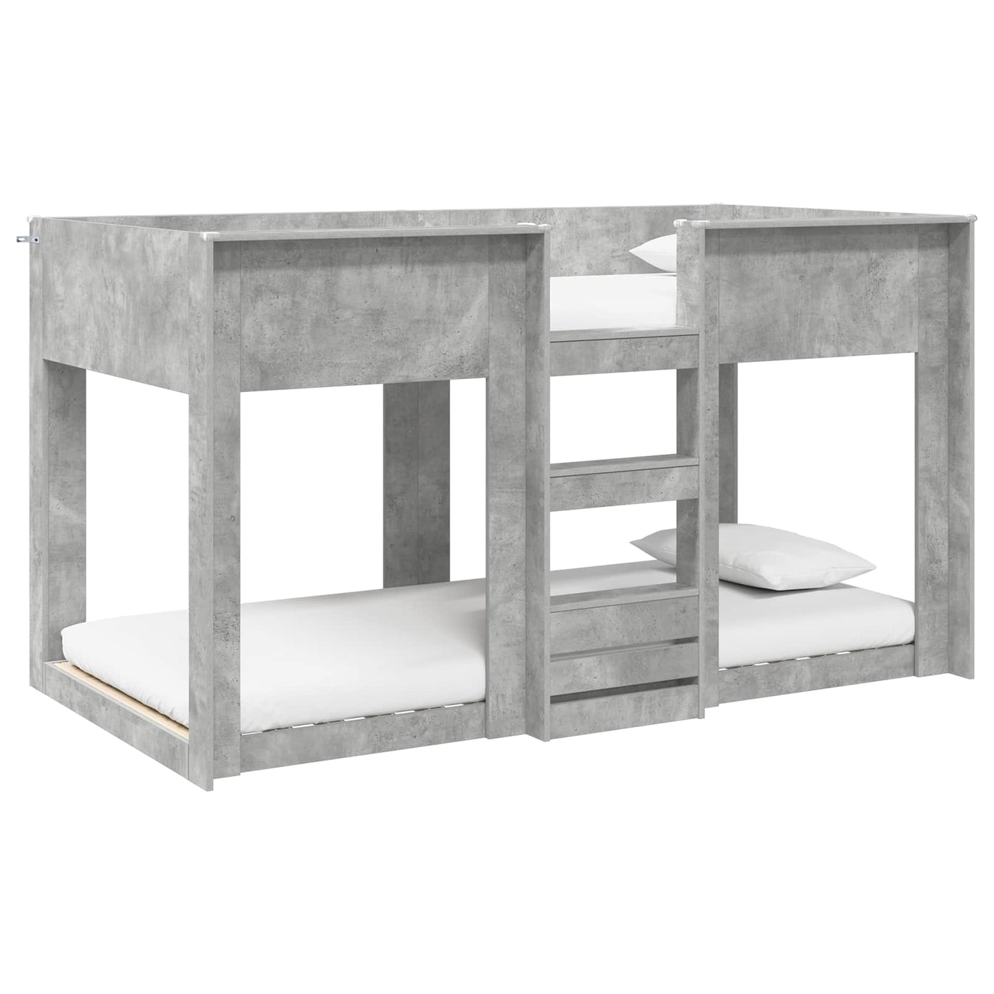 vidaXL Bunk Bed for Kids Concrete Grey 80 x 200 cm Engineered Wood