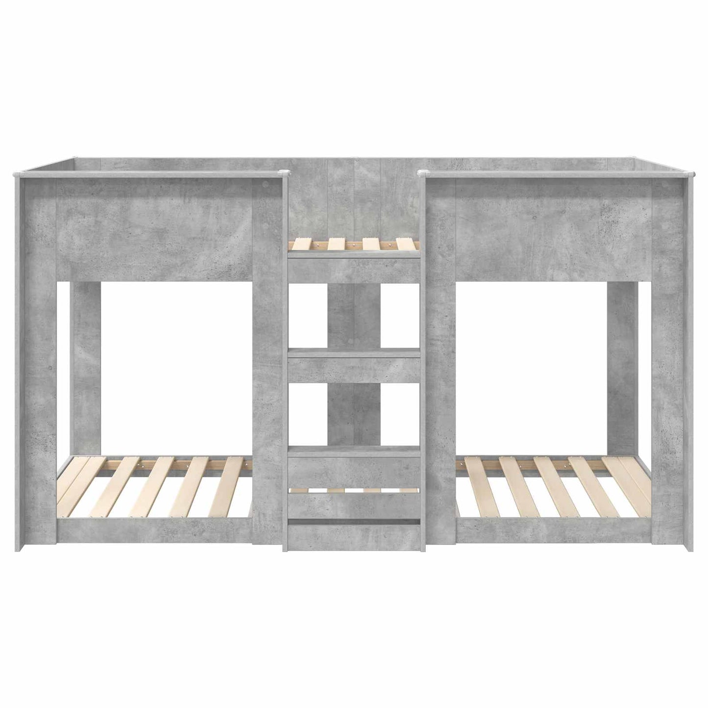 vidaXL Bunk Bed for Kids Concrete Grey 80 x 200 cm Engineered Wood