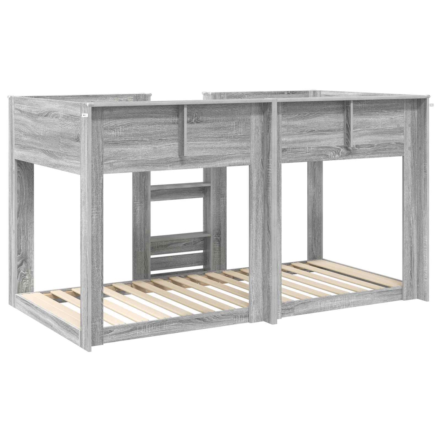 vidaXL Bunk Bed for Kids Grey Sonoma 80 x 200 cm Engineered Wood
