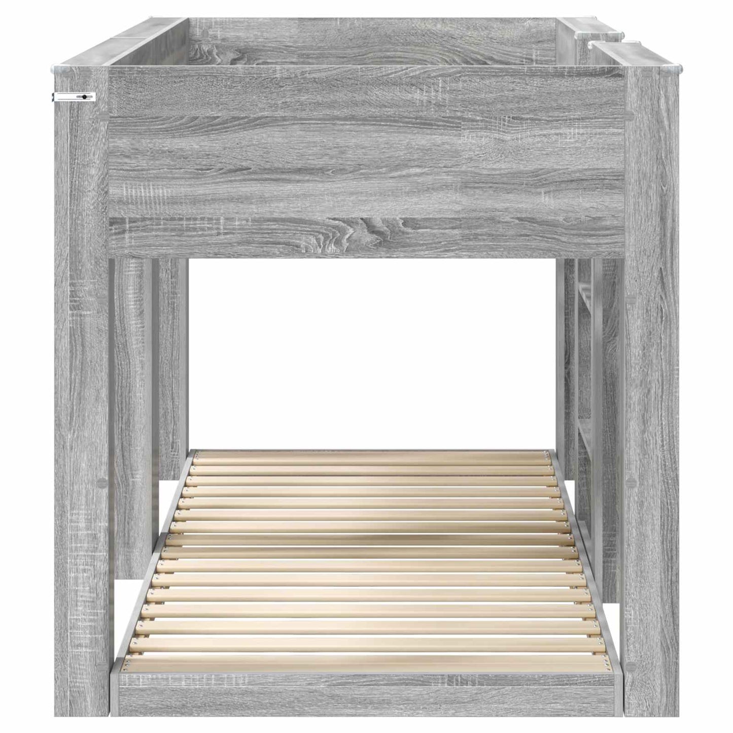 vidaXL Bunk Bed for Kids Grey Sonoma 80 x 200 cm Engineered Wood